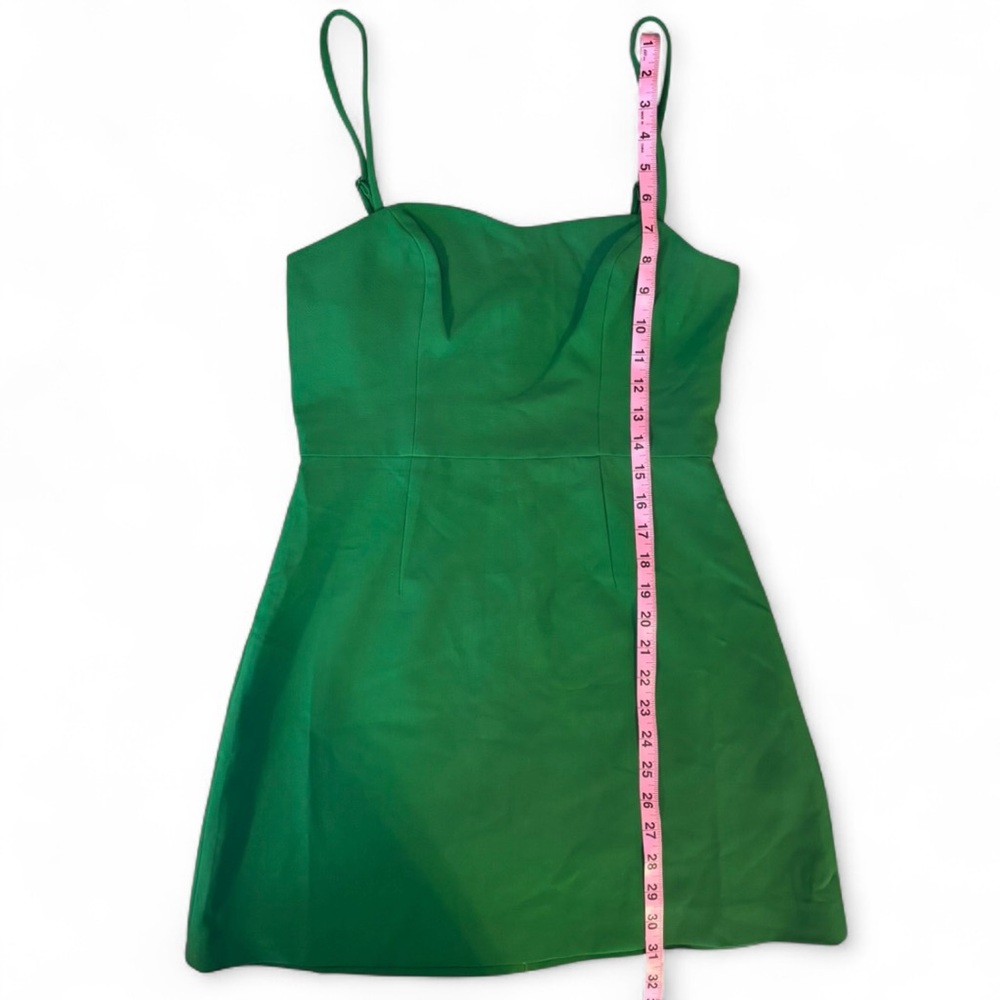 French Connection Green Mini Dress Size 6 Spaghetti Strap - Picture 5 of 5